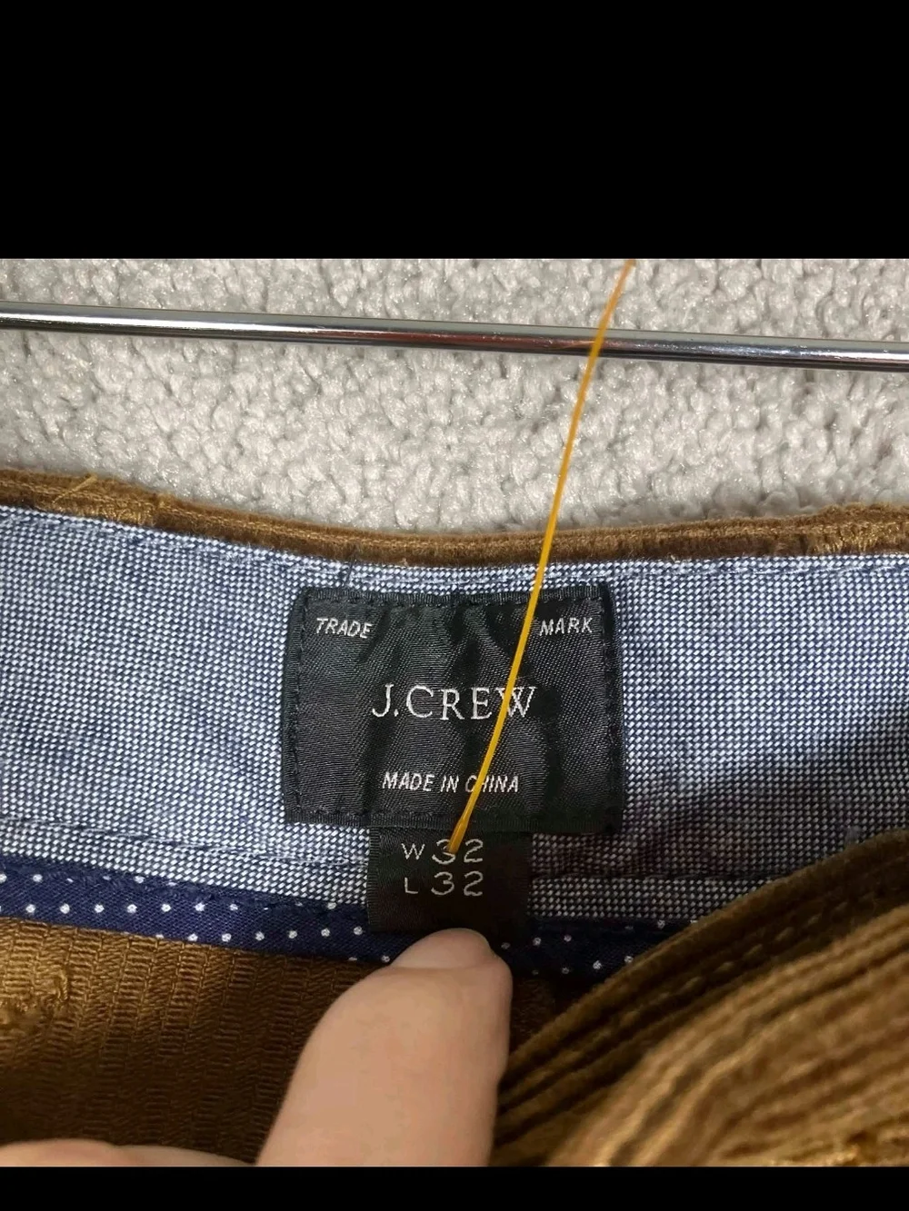 J.Crew Corduroy Pants Mens 32x32 Brown Pleated Slim Fit Trousers Cotton Casual